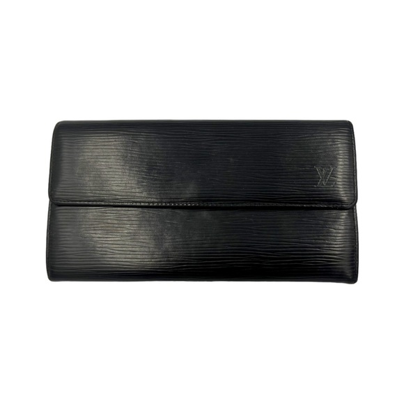 LOUIS VUITTON Epi Long Wallet Black - Picture 1 of 10
